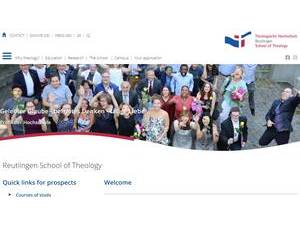 Reutlingen School of Theology's Website Screenshot