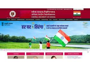 Central University of Odisha's Website Screenshot