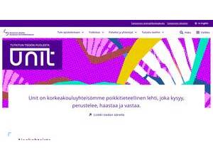 Tampere University's Website Screenshot