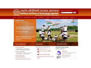 National Institute of Technology, Agartala's Website Screenshot