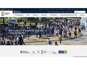 Central School of Nantes's Website Screenshot