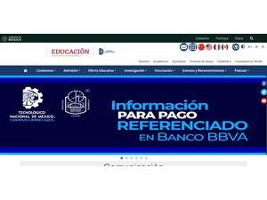Instituto Tecnológico de Cerro Azul's Website Screenshot