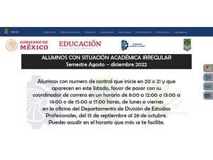 Instituto Tecnológico de Delicias's Website Screenshot