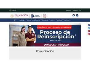 Instituto Tecnológico de Durango's Website Screenshot