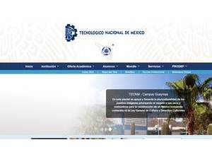 Technological Institute of Guaymas's Website Screenshot