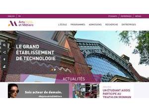 Arts et Métiers ParisTech's Website Screenshot