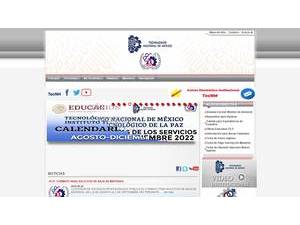 Technological Institute of La Paz's Website Screenshot