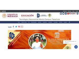 Technological Institute of Tapachula's Website Screenshot