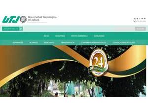 Technological University of Jalisco's Website Screenshot
