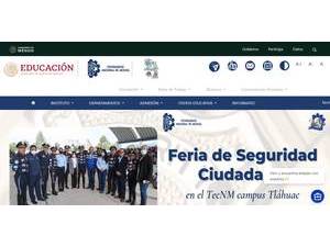 Instituto Tecnológico de Tláhuac's Website Screenshot