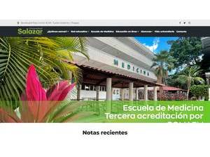 Salazar University's Website Screenshot