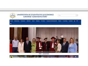 Университет европейских политических и экономических наук's Website Screenshot