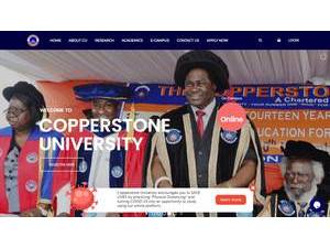 Copperstone University's Website Screenshot
