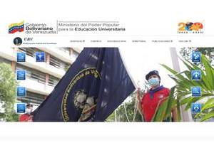 Universidad Bolivariana de Venezuela's Website Screenshot