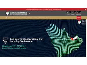 American University in the Emirates's Website Screenshot