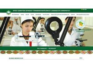 Turkmen State Medical University's Website Screenshot