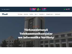 Türkmen döwlet ulag we aragatnaşyk instituty's Website Screenshot