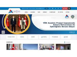 Agri Ibrahim Çeçen University's Website Screenshot