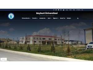 Bayburt University's Website Screenshot