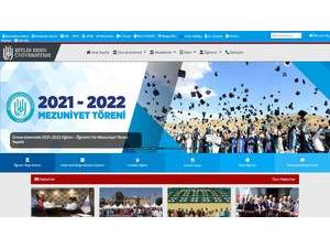 Bitlis Eren University's Website Screenshot