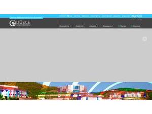 Düzce University's Website Screenshot