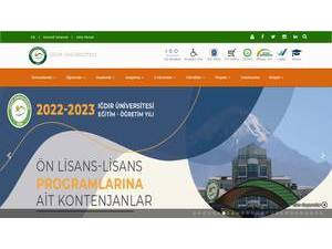 Igdir University's Website Screenshot