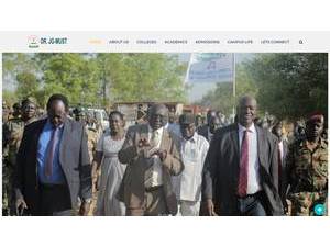 John Garang Memorial University of Science and Technology's Website Screenshot