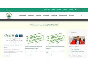 Assane SECK University of Ziguinchor's Website Screenshot