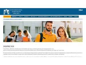 Athenaeum University of Bucharest's Website Screenshot