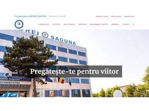Universitatea Andrei Saguna's Website Screenshot