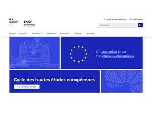 Institut national du service public's Website Screenshot