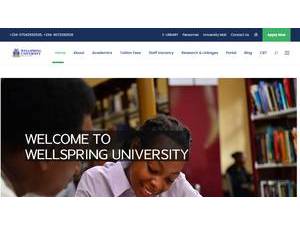 Wellspring University's Website Screenshot