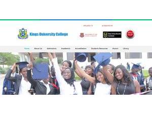 Kings University College's Website Screenshot