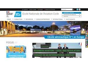 French Civil Aviation University's Website Screenshot
