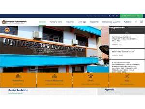 Dharmawangsa University's Website Screenshot