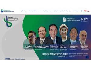 Dian Nusantara University's Website Screenshot