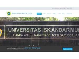 Iskandarmuda University's Website Screenshot