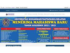 Muhammadiyah Muhammadiyah University of Tapanuli Selatan University's Website Screenshot