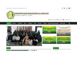 Universitas Muslim Nusantara Al-Washliyah's Website Screenshot