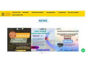 Universitas Pembinaan Masyarakat Indonesia's Website Screenshot