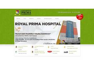 Universitas Prima Indonesia's Website Screenshot
