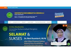 Universitas Muhammadiyah Bengkulu's Website Screenshot