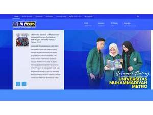 Muhammadiyah University of Metro's Website Screenshot