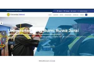 Sang Bumi Ruwa Jurai University's Website Screenshot