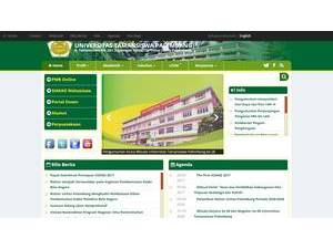Tamansiswa University of Palembang's Website Screenshot