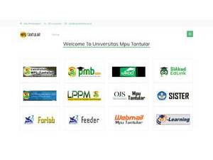 Mpu Tantular University's Website Screenshot