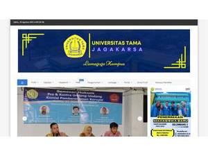 University of Tama, Jagakarsa's Website Screenshot