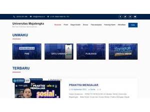 Majalengka University's Website Screenshot