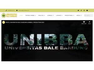 Universitas Bale Bandung's Website Screenshot