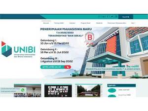 Information Technology and Business University of Indonesia's Website Screenshot